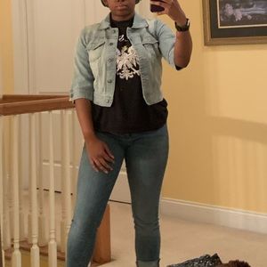 Loft Blue Jean Jacket with 1/2 length slee…